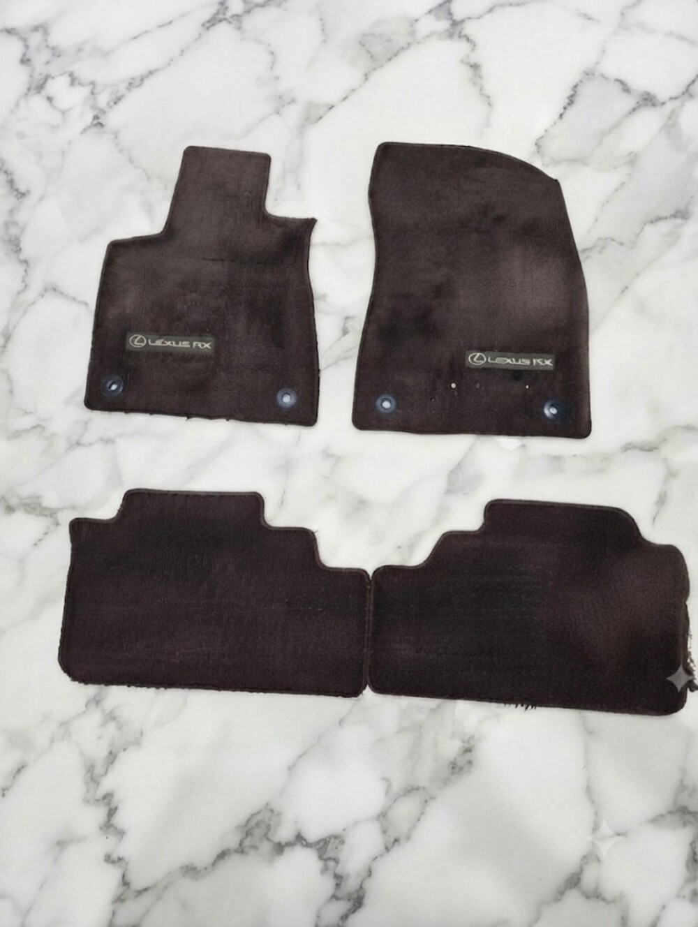 Lexus RX 350 / RX450h Dark BROWN Floor Mats Set (2016-2022) ☆ OEM ☆ | READ BELOW